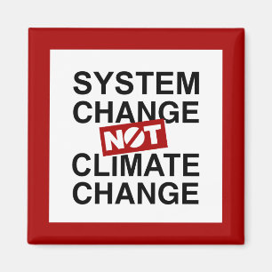 Systeemverandering niet klimaatverandering magneet