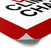 Systeemverandering niet klimaatverandering poster (Hoek)