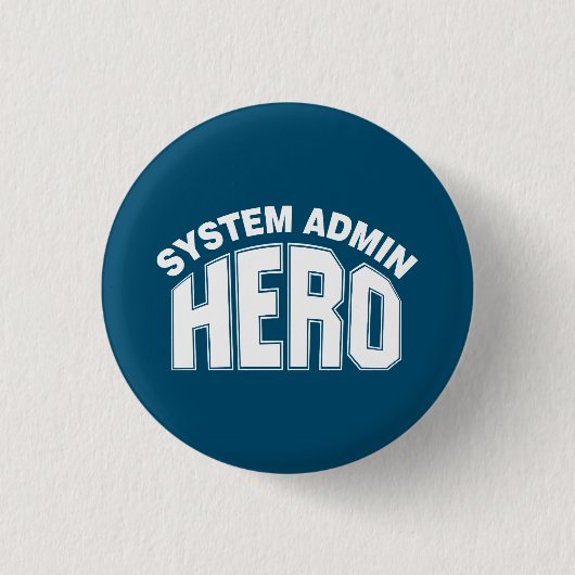 System Admin Hero Ronde Button 3,2 Cm (Voorkant)