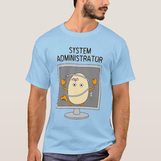 System Administrator Egghead T-shirt (Voorkant)
