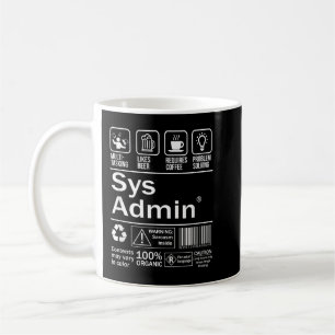 System Administrator Product Label Unix Linux Cof Koffiemok