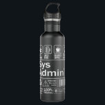System Administrator Product Label Unix Linux Cof Waterfles<br><div class="desc">System Administrator Product Label Unix Linux Coffee</div>