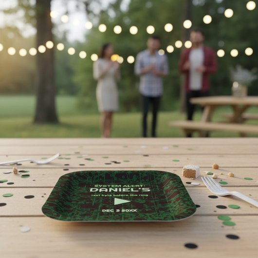 System Alert Hacker Bachelor Papieren Bordje