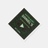 System Alert Hacker Bachelor Party Napkins Servet (Hoek)