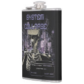 System Collapse - Techno-Dystopische Streetwear Heupfles (Links)