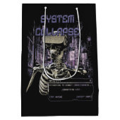 System Collapse - Techno-Dystopische Streetwear Medium Cadeauzakje (Achterkant)