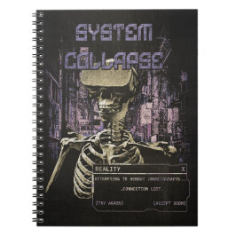 System Collapse - Techno-Dystopische Streetwear Notitieboek