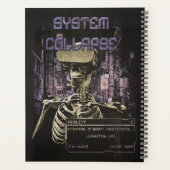 System Collapse - Techno-Dystopische Streetwear Planner (Achterkant)
