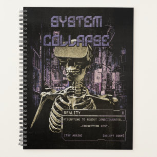 System Collapse - Techno-Dystopische Streetwear Planner
