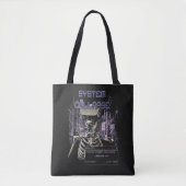 System Collapse - Techno-Dystopische Streetwear Tote Bag (Voorkant)