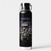 System Collapse - Techno-Dystopische Streetwear Waterfles (Achterkant)