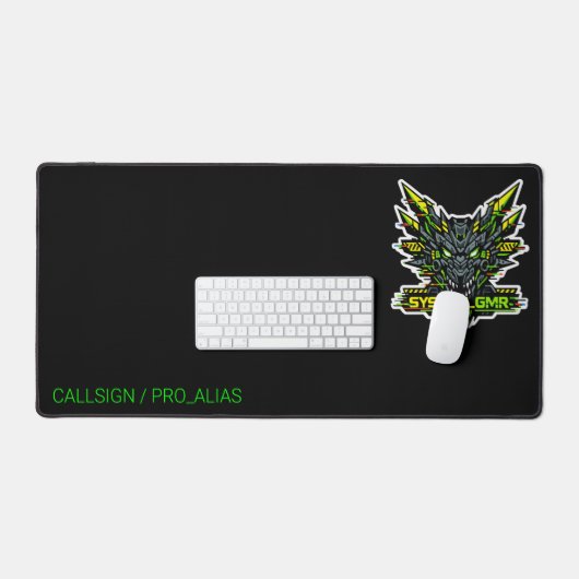 SYSTEM GMR Cyber Dragon Glitch Gaming Bureaumat (Keyboard & Muis)