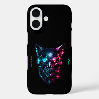 SYSTEM_GMR Cyberpunk Glitch Skull Tough  iPhone 16 Hoesje