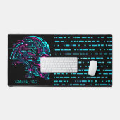 SYSTEM_GMR // Glitch Guardian Cyberpunk Gaming Bur Bureaumat (Keyboard & Muis)