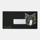 SYSTEM GMR Glitch Samurai Cyberpunk Gaming Bureaumat (Keyboard & Muis)