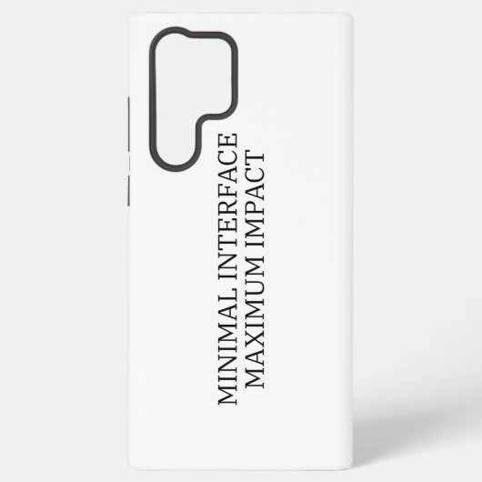 System Interface | Minimal Interface Samsung Galaxy Hoesje (Achterkant)