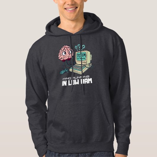 System Overthinking-Funny Retro Design  Hoodie (Voorkant)