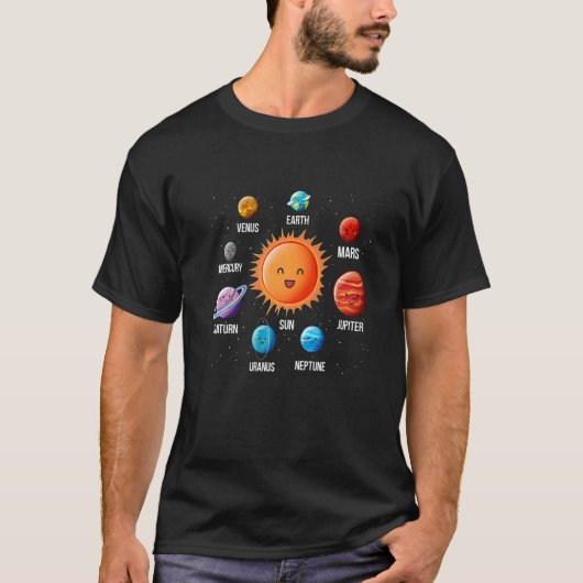 System Solar Planets Outfit Mars T-shirt (Voorkant)