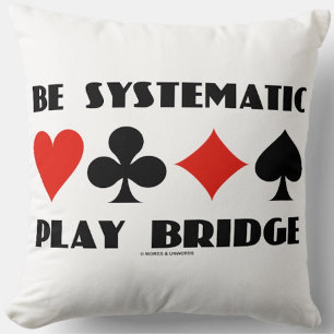 Systematisch Play Bridge-advies Vier kaartcircuits Kussen