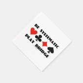 Systematisch Play Bridge-advies Vier kaartcircuits Servet (Hoek)