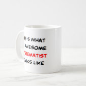 systematist, geweldige koffiemok (Voorkant links)