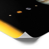 Système solaire à l'échelle - Schaal zonnestelsel Poster (Hoek)