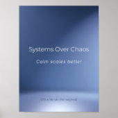 SYSTEMEN IN PLAATS VAN CHAOS POSTER (Voorkant)