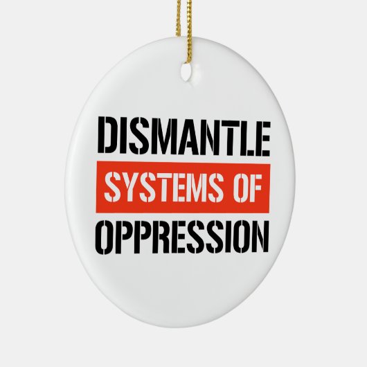 Systemen van onderdrukking ontmantelen keramisch ornament (Rechts)