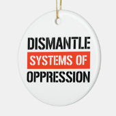 Systemen van onderdrukking ontmantelen keramisch ornament (Links)