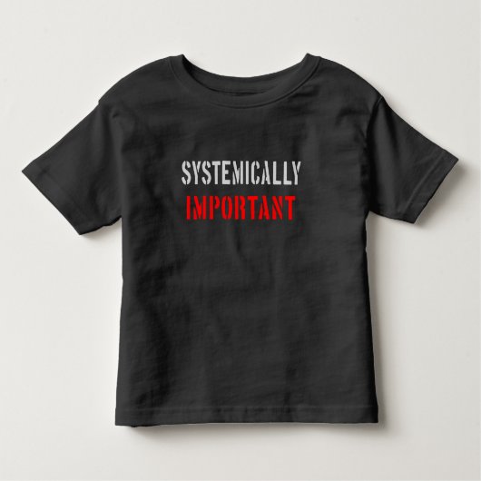Systemisch belangrijk kinder shirts (Voorkant)