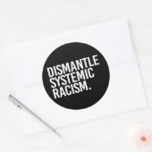 Systemisch racisme Classic Ronde Sticker ontmantel (Envelop)