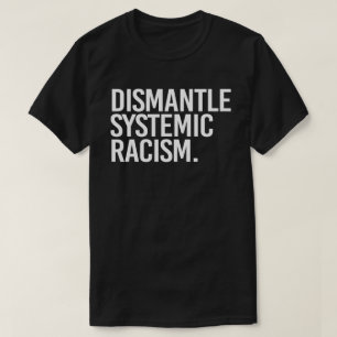 Systemisch racisme Classic Ronde Sticker ontmantel T-shirt