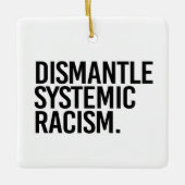 Systemisch racisme ontmantelen keramisch ornament (Voorkant)