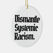 Systemisch racisme ontmantelen keramisch ornament (Rechts)