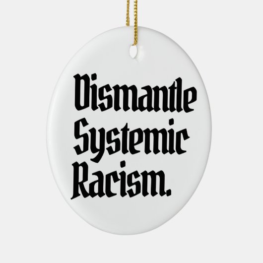 Systemisch racisme ontmantelen keramisch ornament (Rechts)