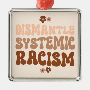 Systemisch racisme ontmantelen metalen ornament
