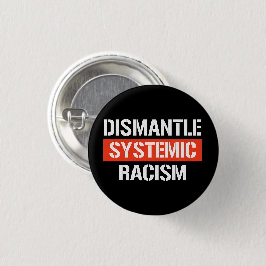 Systemisch racisme Rechthoekige Sticker ontmantele Ronde Button 3,2 Cm (Voorkant /achterkant)