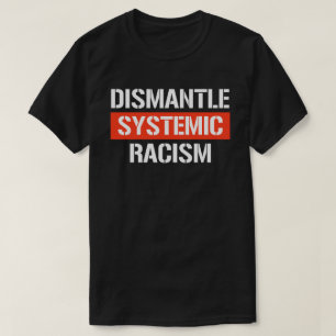 Systemisch racisme Rechthoekige Sticker ontmantele T-shirt