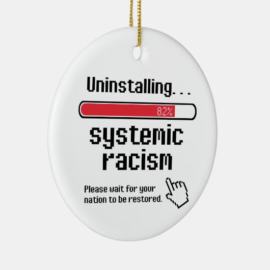 Systemisch racisme verwijderen keramisch ornament (Rechts)
