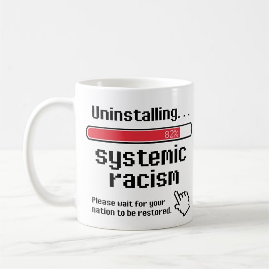 Systemisch racisme verwijderen koffiemok (Links)