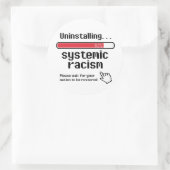 Systemisch racisme verwijderen ronde sticker (Tas)
