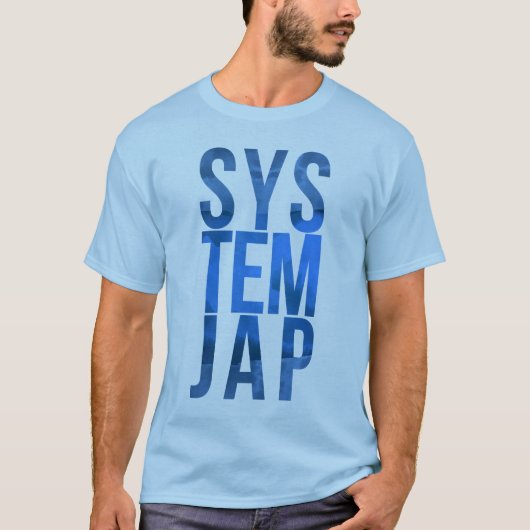 Systemjap Blue. T-shirt (Voorkant)