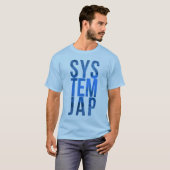 Systemjap Blue. T-shirt (Voorkant volledig)