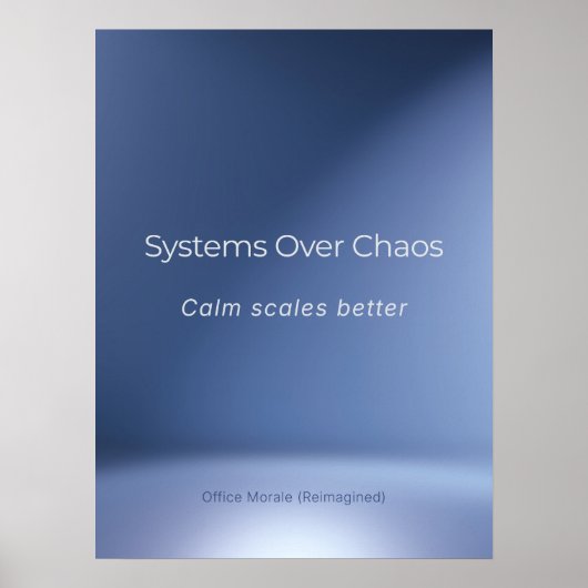 SYSTEMS OVER CHAOS POSTER (Voorkant)