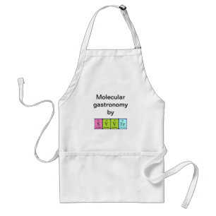 Syver periodieke table name apron standaard schort