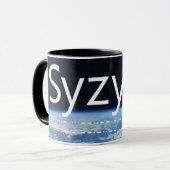 "Syzygy"-ontwerp (1) op 15oz ringer-mok Mok (Voorkant links)