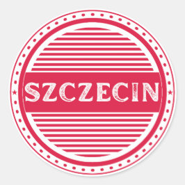Szczecin City Pride Embleem – Poolse identiteit Ronde Sticker
