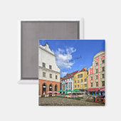 Szczecin, Poolse cityscape Magneet (Voorkant / Achterkant)