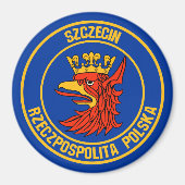 Szczecin Round Emblem Magneet (Voorkant)