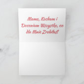 Szczęśliwego Dnia Matki - Karta Kaart (Binnen)